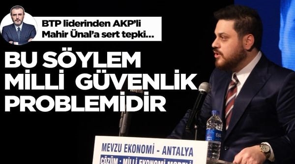 Baş, Bu söylem bir milli güvenlik problemidir