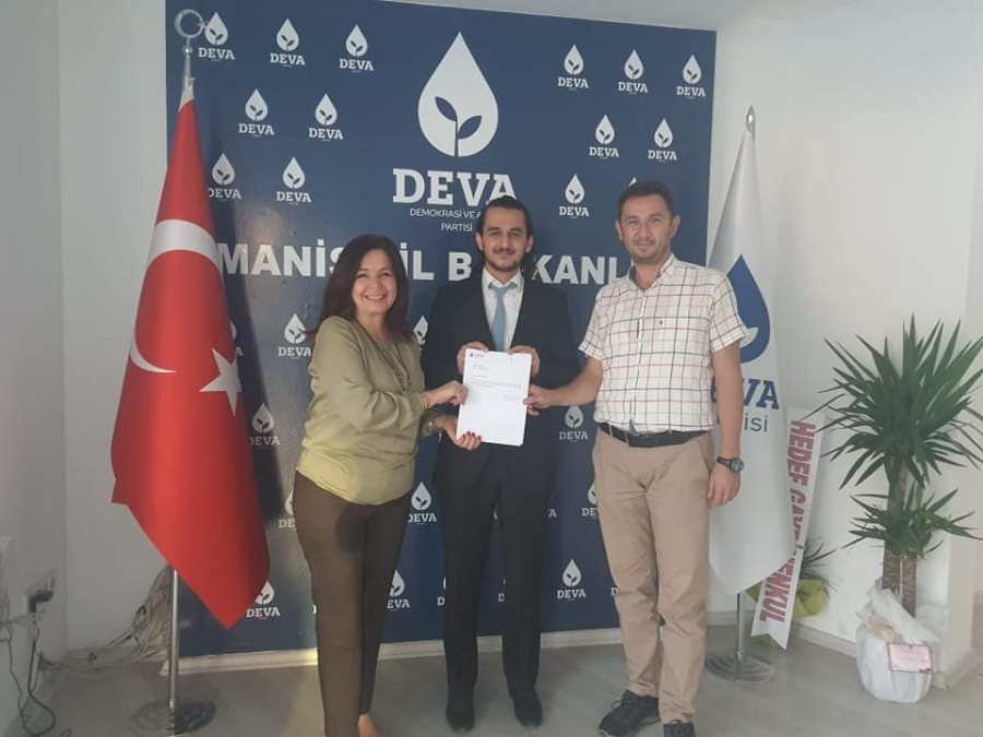Deva Partisi Şehzadeler İlçe Başkanı Ahmet Burak Karasu oldu 