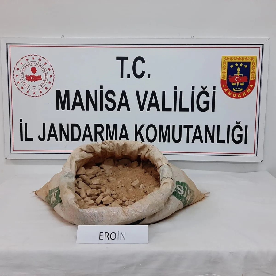 Manisa jandarmasından eroin operasyonu