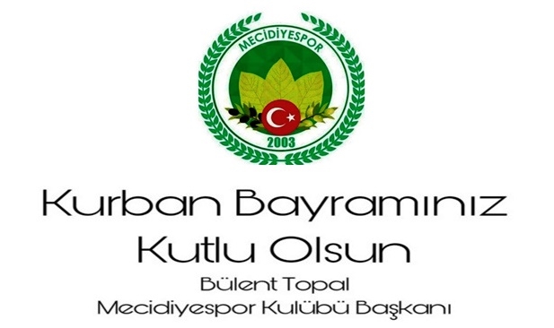 MECİDİYESPOR KULÜBÜ KURBAN BAYRAMI MESAJI