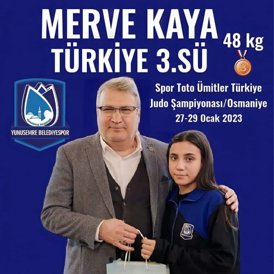 MERVE KAYA TÜRKİYE 3.SÜ OLDU