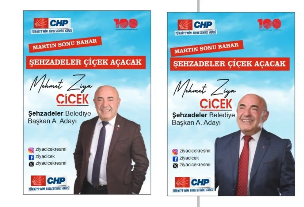 CHP ZİYA ÇİÇEK  ŞEHZADELER BELEDİYE  BAŞKAN ADAY ADAYI 