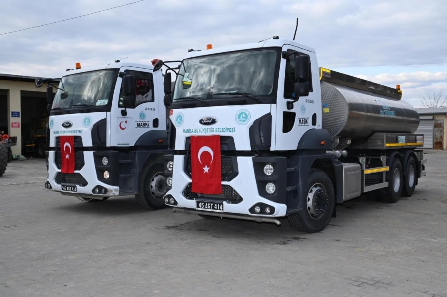 Manisa Büyükşehir Deprem Bölgesine Yeni Araçlarla Destek Veriyor