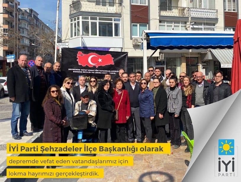 İYİ PARTİ ŞEHZADELERDEN DEPREMDE VEFAT EDEN VATANDAŞLAR İÇİN LOKMA HAYRI