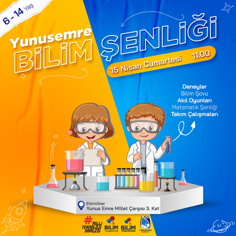 YUNUSEMRE BİLİM ŞENLİĞİ YAPACAK