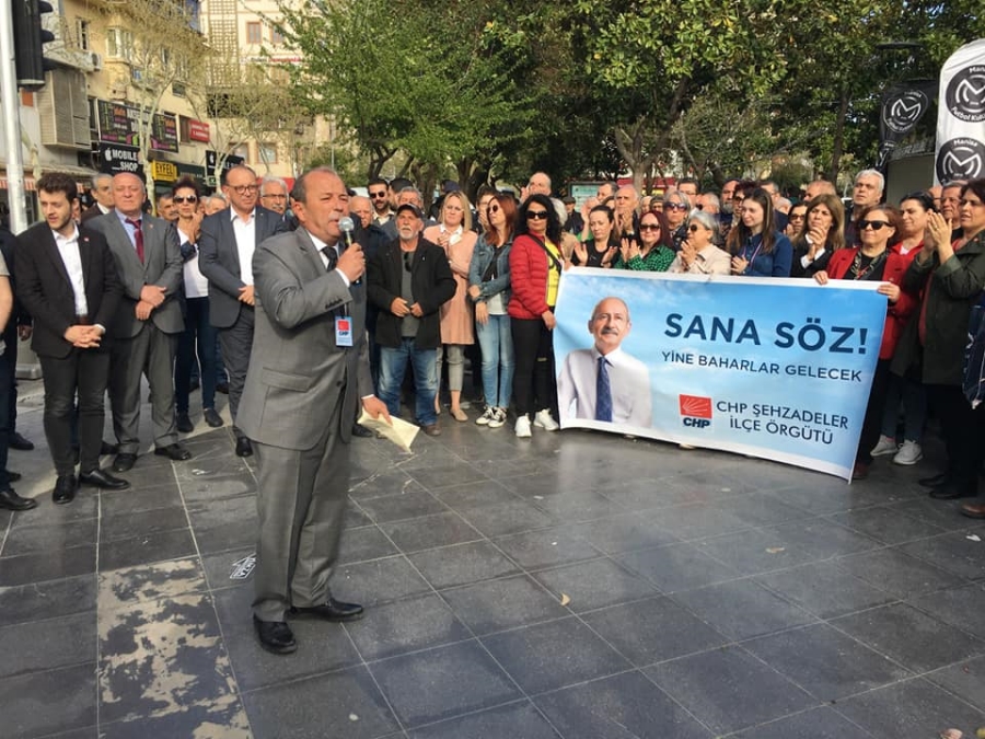 CHP Manisa örgütü seçim startını Karaköy esnafıyla verdi