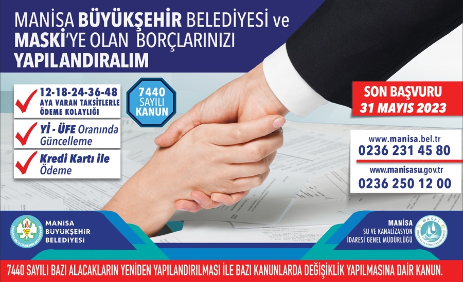 Büyükşehir’den Borçları Yapılandırma Hatırlatması
