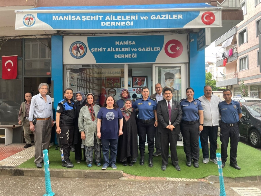 Manisa il Emniyet Müdür Yardımcısı  Meliha Yılmaz şehit aileleri ve gazileri ziyaret etti