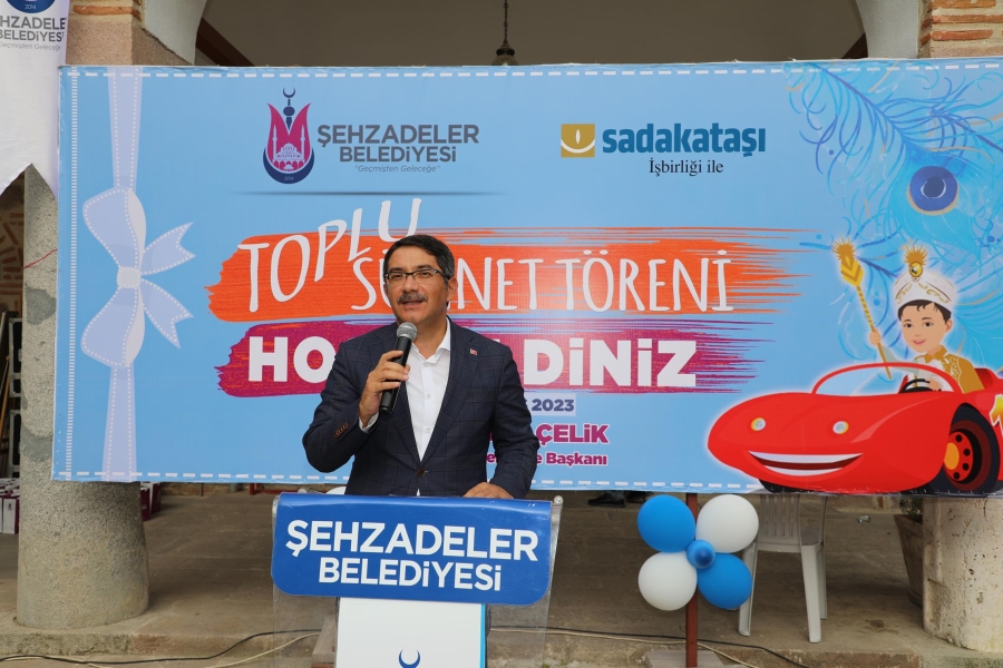 ŞEHZADELER BELEDİYESİ VE SADAKATAŞI DERNEĞİ’NDEN TOPLU SÜNNET ŞÖLENİ  