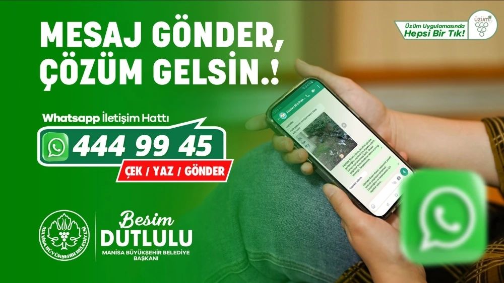 Manisa’da Belediyeye WhatsApp ile Anında Ulaşma Dönemi Başladı