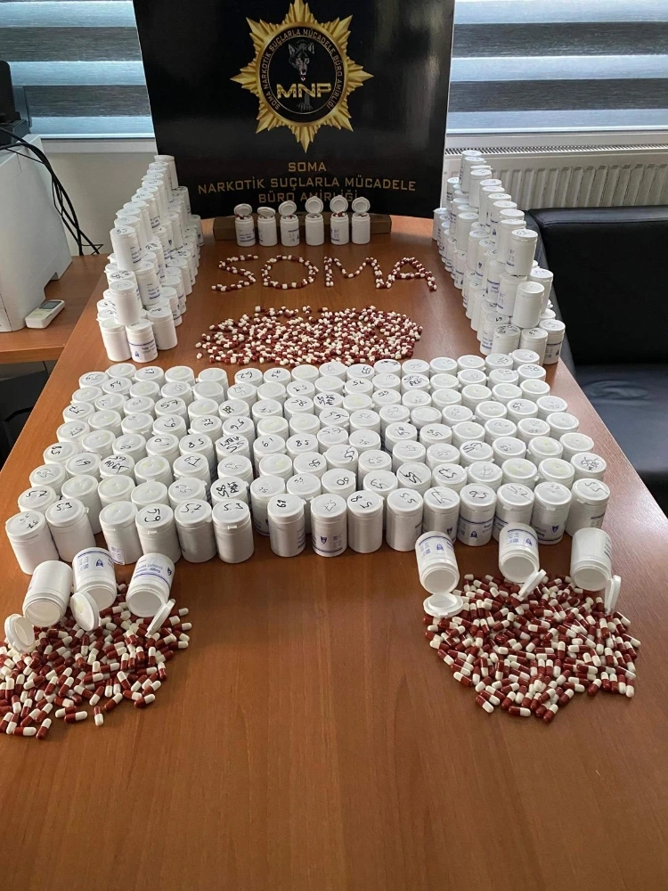 Soma’da 17 Bin Sentetik Hap Ele Geçirildi