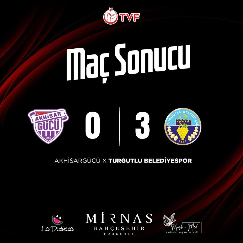 Turgutlu Belediyespor Filede Kazanmaya Devam Ediyor: 3-0 