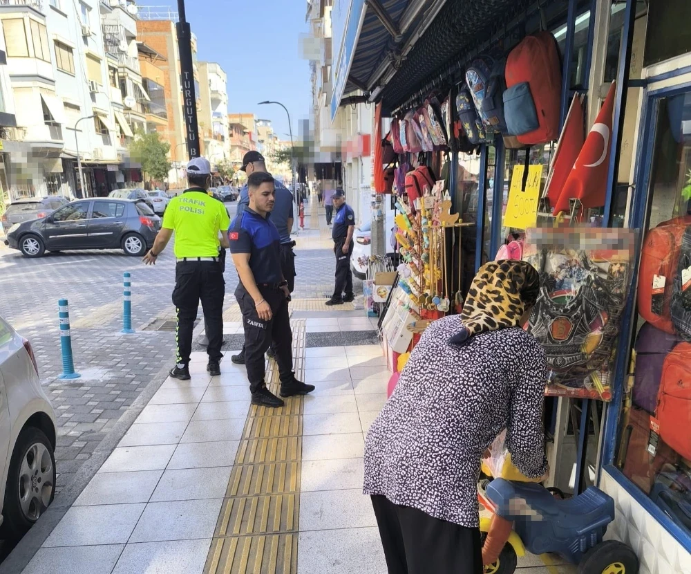 Turgutlu’da Zabıta ve Emniyetten Ortak İşgal Denetimi