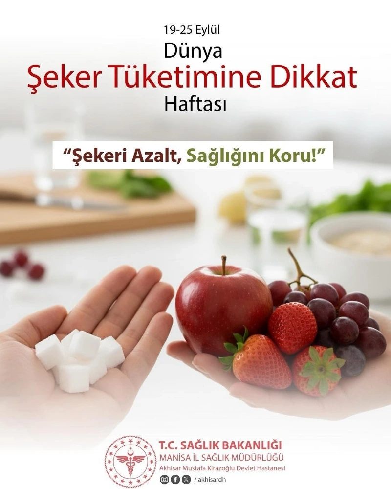 KİRAZOĞLU DEVLET HASTANESİ’NDEN ŞEKER TÜKETİMİNE DİKKAT ÇAĞRISI