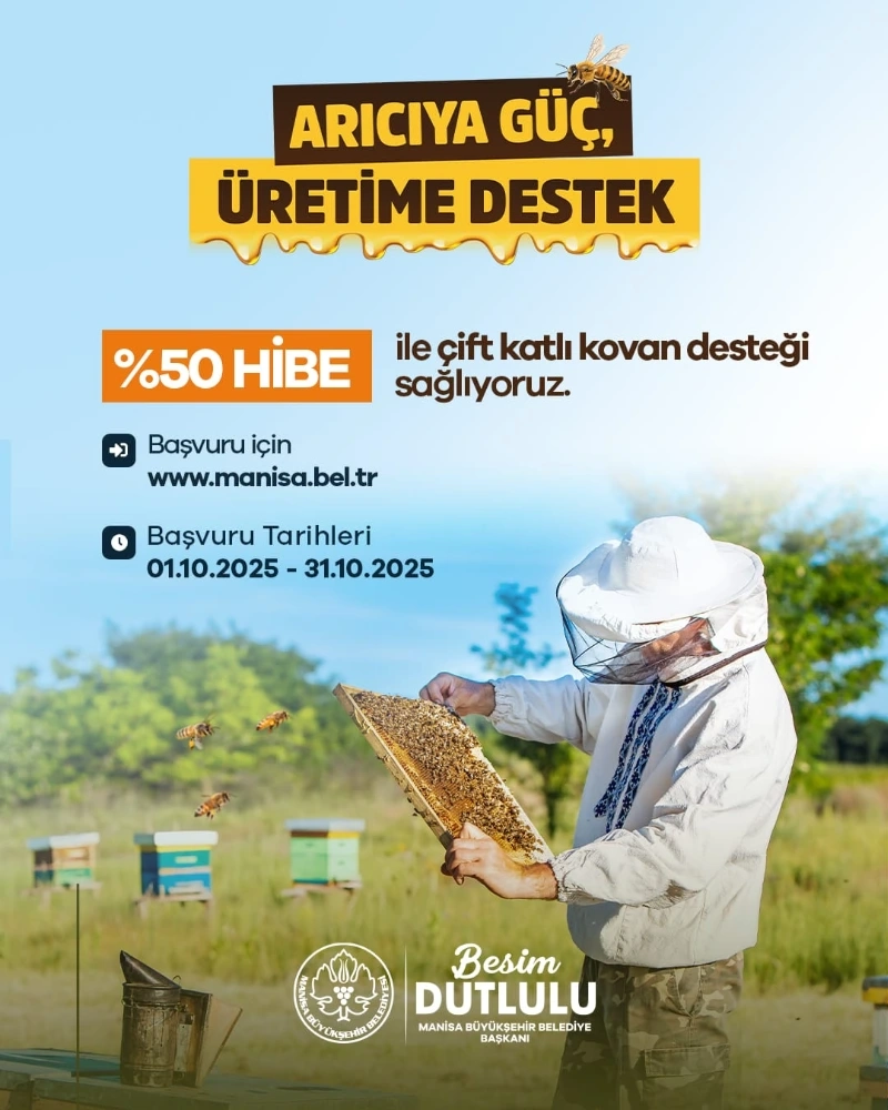Manisa Büyükşehir’den Arıcılara Yüzde 50 Hibeli Kovan Desteği