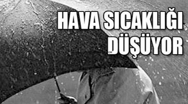 Hava sıcaklıkları düşüyor!