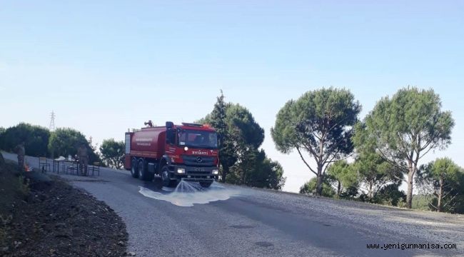 KARANTİNADAKİ YUKARI KAYAPINAR DEZENFEKTE EDİLDİ