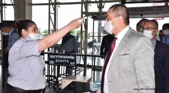 Terminallerde Koronavirüse Karşı Sıkı Önlem