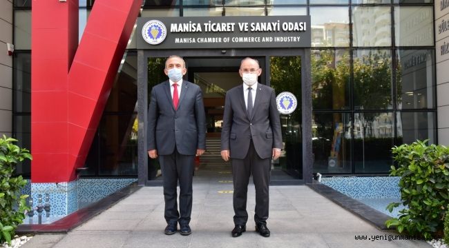 Vali Yaşar Karadeniz’den Manisa Ticaret ve Sanayi Odasına Ziyaret