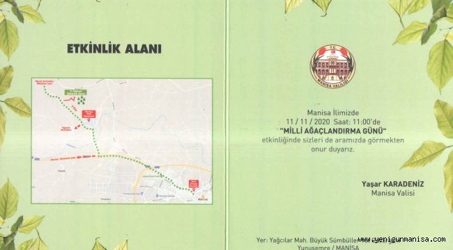 11 Kasım ağaç etkinliği programı