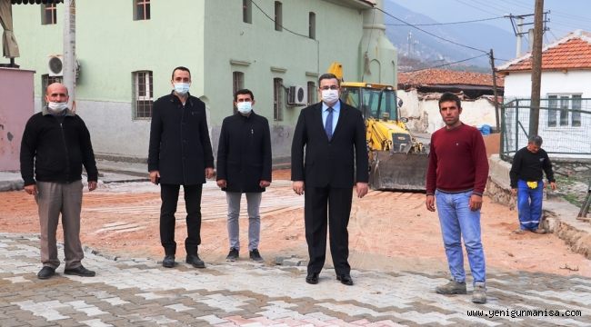 KIRKAĞAÇ BELEDİYESİ KİLİT PARKE DÖŞEME ÇALIŞMALARINA HIZ VERDİ