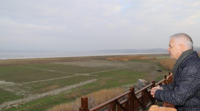 Başkan Bilgin, Marmara Gölünde Kuş Gözlemevini İnceledi