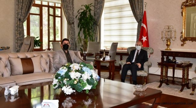 TÜGVA Manisa İl Temsilcisi Vali Karadeniz’i Ziyaret Etti