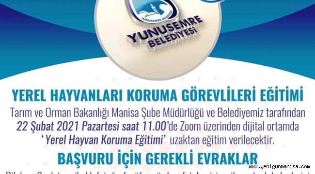 YEREL HAYVAN KORUMA GÖREVLİSİ EĞİTİMİ VERİLECEK