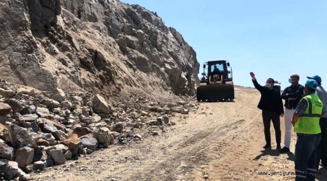 Spil Dağı’nda yol çalışmaları devam ediyor