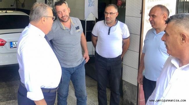 BAŞKAN ÇERÇİ CUMHURİYET’TE ESNAF ZİYARETİ YAPTI