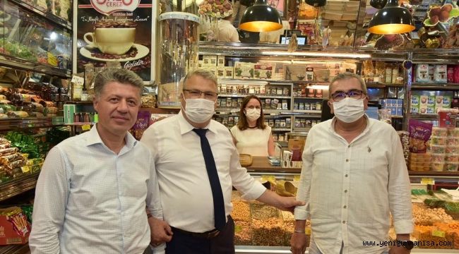BAŞKAN ÇERÇİ MİLLETVEKİLİ ÖZKAN İLE ESNAF ZİYARETİ YAPTI
