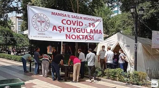 MANİSA’DA 8 AŞI ÇADIRI KURULDU