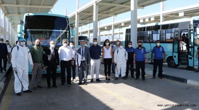 Manisa’da okullar açılmadan önce dezenfeksiyon çalışması