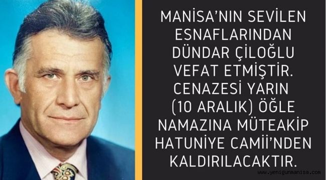 Dündar Çiloğlu hayatını kaybetti
