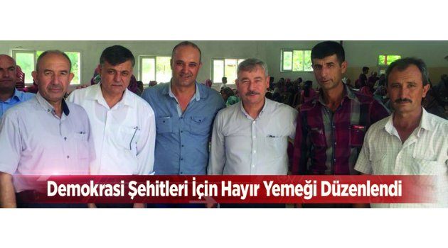 Demokrasi Şehitleri İçin Hayır Yemeği Düzenlendi