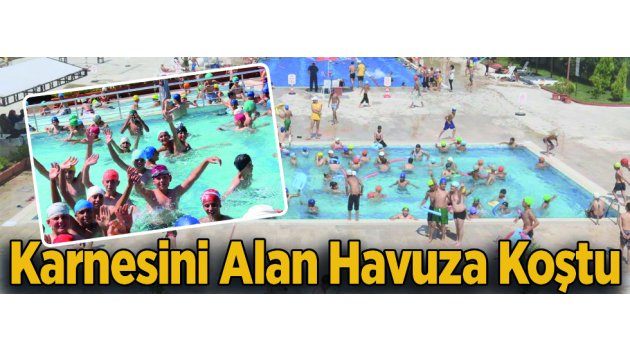 Karnesini Alan Havuza Koştu