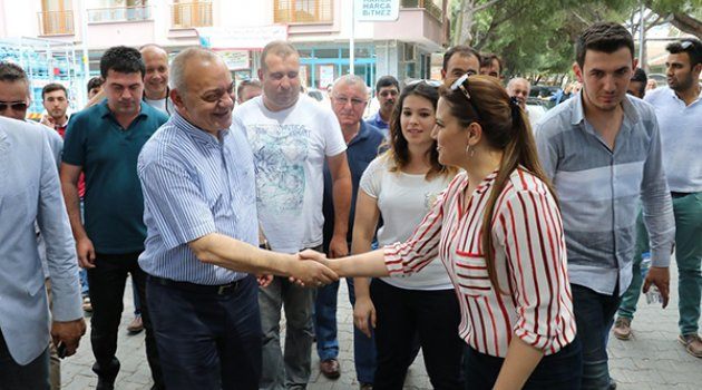 Saruhanlı Mahallelerinde Başkan Ergün’e Sevgi Seli